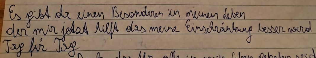 Berührender Brief an ihre Freunde Berührender Brief an ihre Freunde